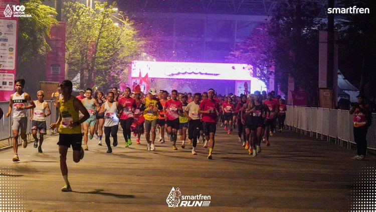 Race photo from Smartfren Run 2025 
