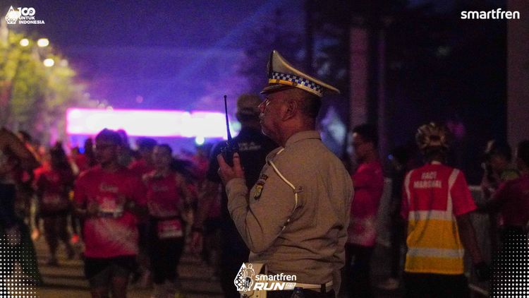 Race photo from Smartfren Run 2025 