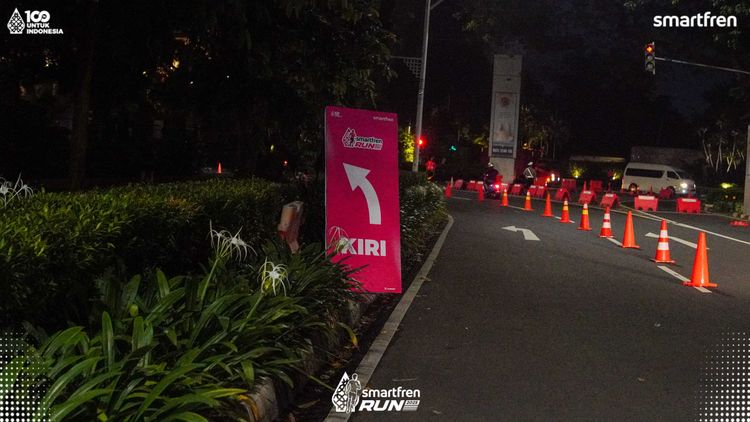 Race photo from Smartfren Run 2025 