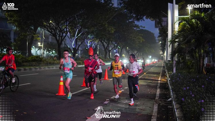 Race photo from Smartfren Run 2025 