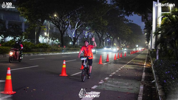 Race photo from Smartfren Run 2025 