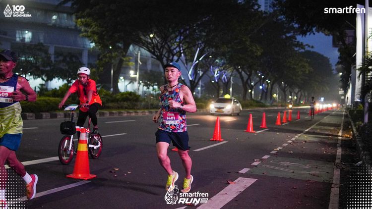 Race photo from Smartfren Run 2025 