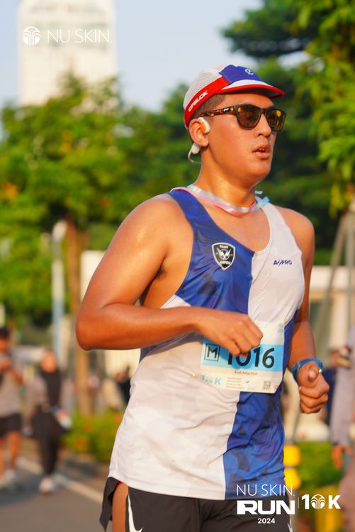 Race photo from Nu Skin Run 10K