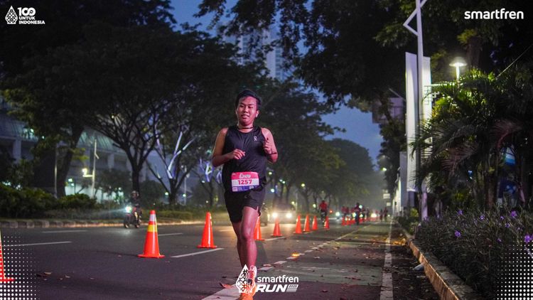 Race photo from Smartfren Run 2025 