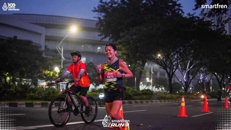 Race photo from Smartfren Run 2025 