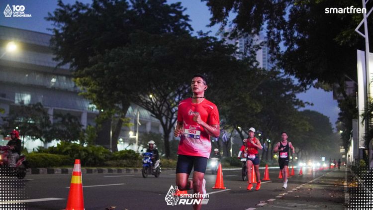 Race photo from Smartfren Run 2025 