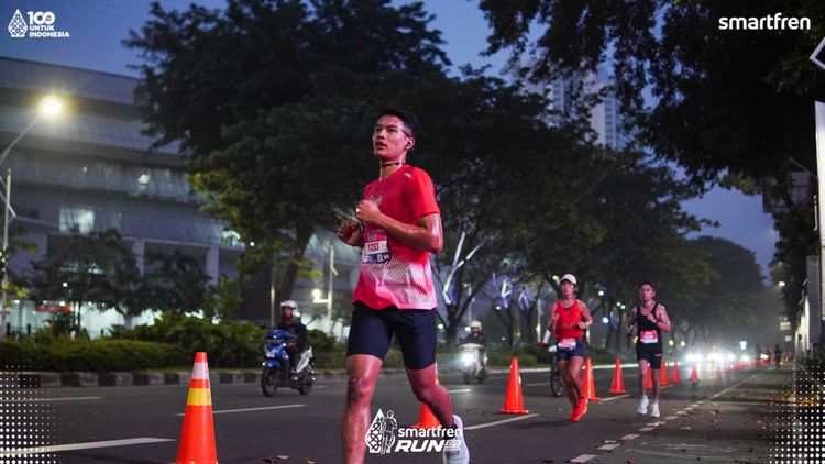 Race photo from Smartfren Run 2025 