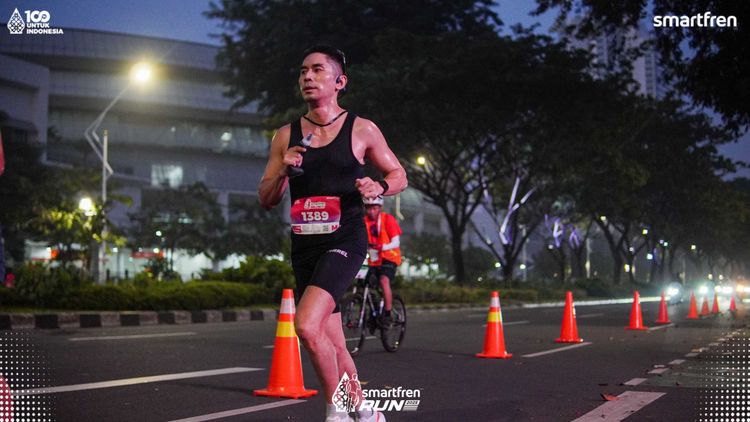 Race photo from Smartfren Run 2025 