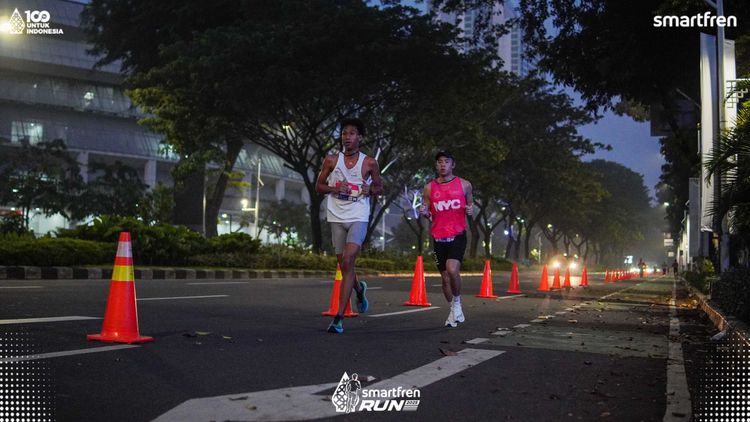 Race photo from Smartfren Run 2025 