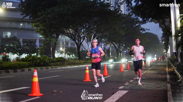 Race photo from Smartfren Run 2025 