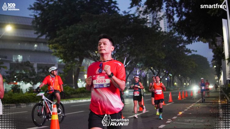 Race photo from Smartfren Run 2025 