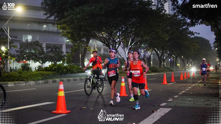 Race photo from Smartfren Run 2025 