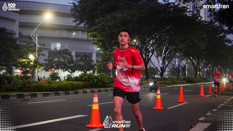 Race photo from Smartfren Run 2025 