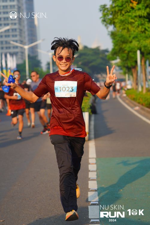 Race photo from Nu Skin Run 10K