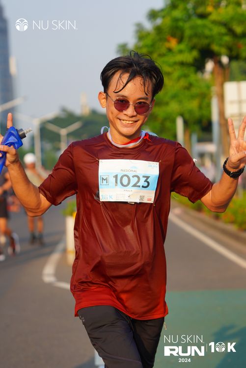 Race photo from Nu Skin Run 10K