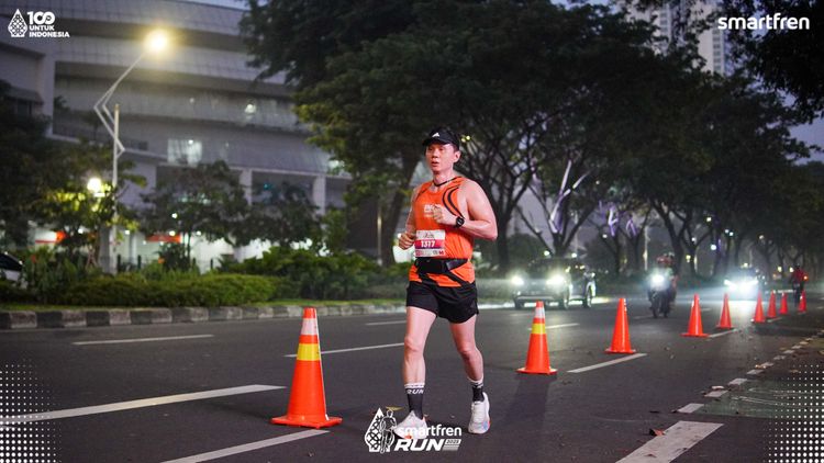 Race photo from Smartfren Run 2025 