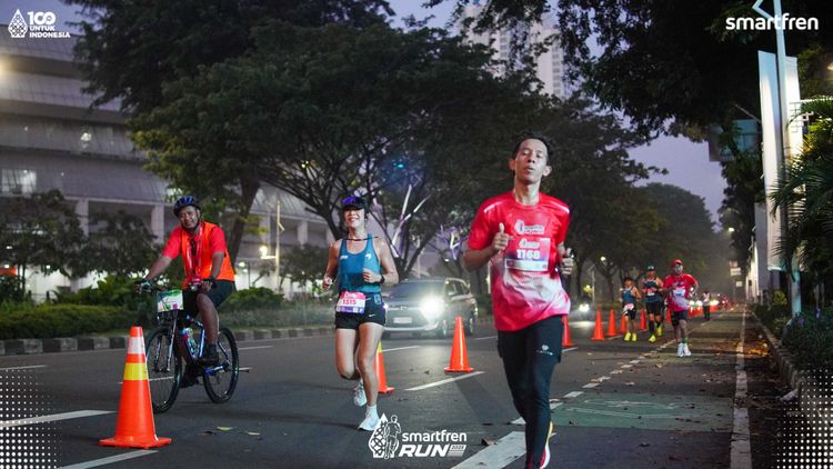 Race photo from Smartfren Run 2025 