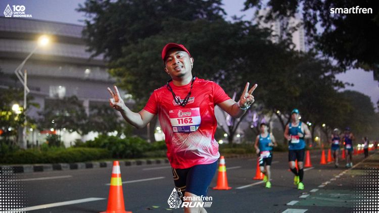 Race photo from Smartfren Run 2025 