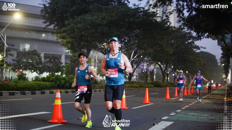 Race photo from Smartfren Run 2025 
