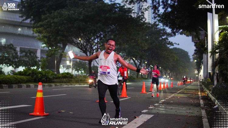 Race photo from Smartfren Run 2025 