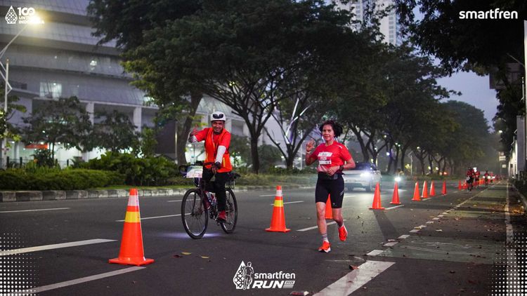 Race photo from Smartfren Run 2025 