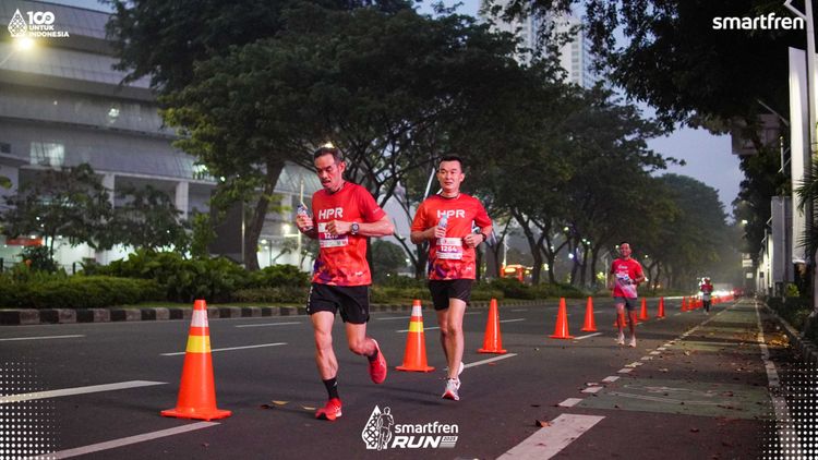 Race photo from Smartfren Run 2025 