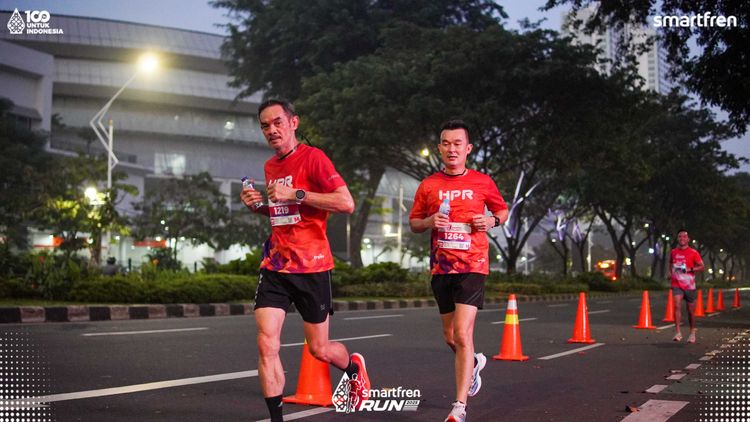 Race photo from Smartfren Run 2025 