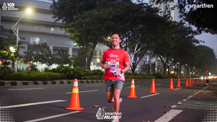 Race photo from Smartfren Run 2025 