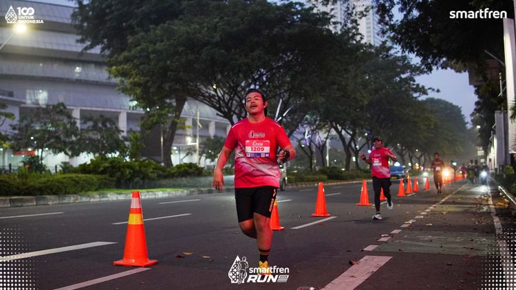 Race photo from Smartfren Run 2025 