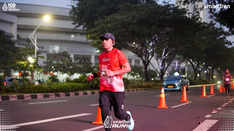 Race photo from Smartfren Run 2025 