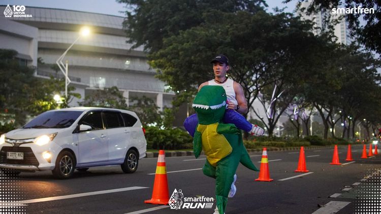 Race photo from Smartfren Run 2025 