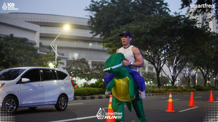Race photo from Smartfren Run 2025 