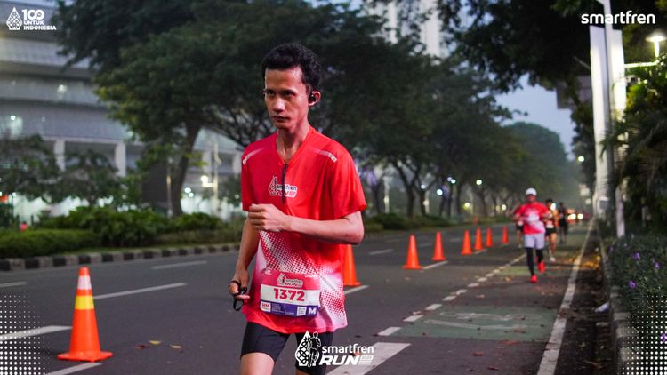 Race photo from Smartfren Run 2025 