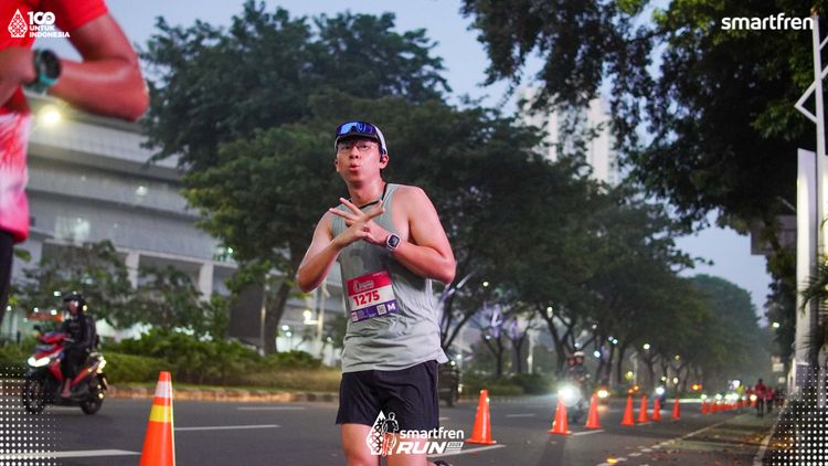 Race photo from Smartfren Run 2025 