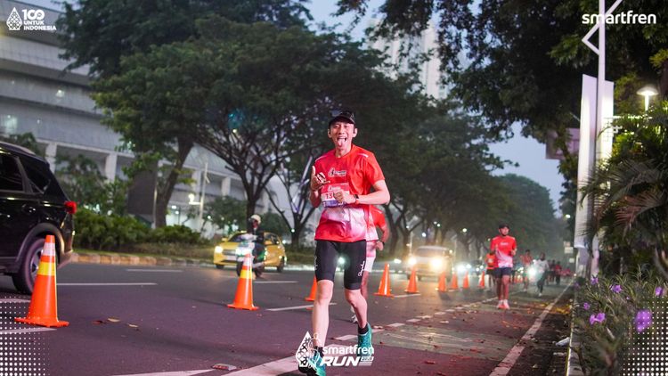 Race photo from Smartfren Run 2025 