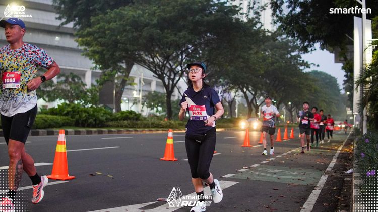 Race photo from Smartfren Run 2025 