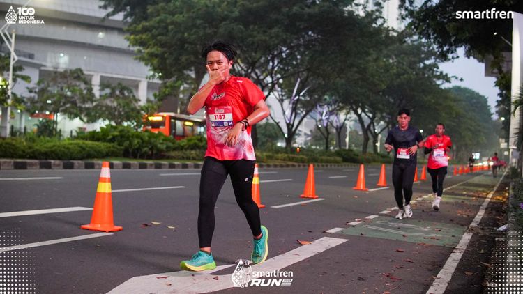 Race photo from Smartfren Run 2025 