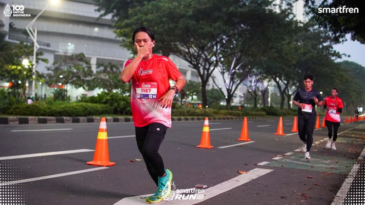 Race photo from Smartfren Run 2025 