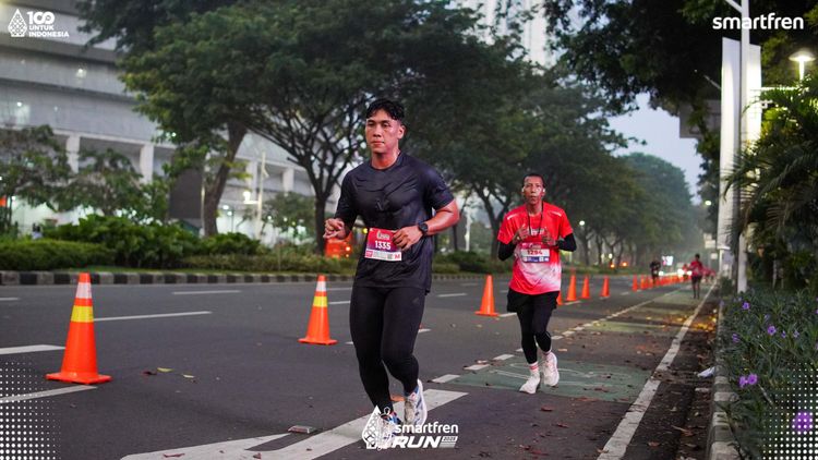 Race photo from Smartfren Run 2025 