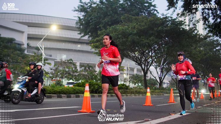Race photo from Smartfren Run 2025 