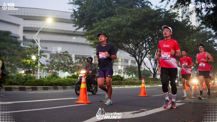 Race photo from Smartfren Run 2025 