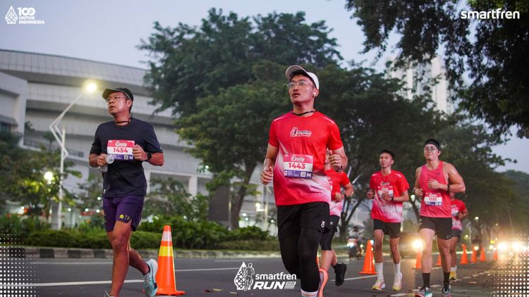 Race photo from Smartfren Run 2025 