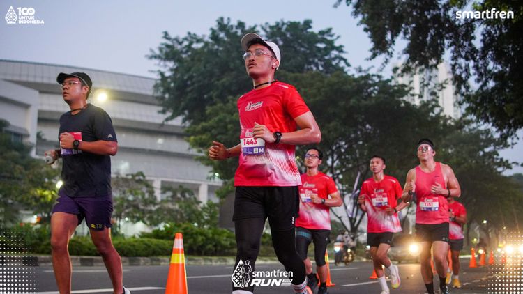 Race photo from Smartfren Run 2025 