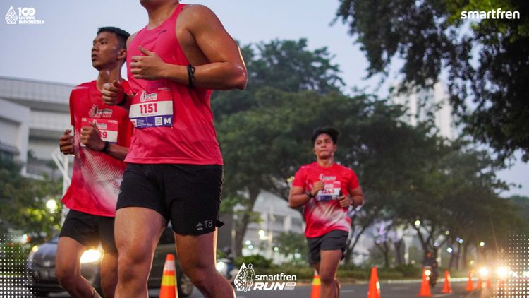 Race photo from Smartfren Run 2025 