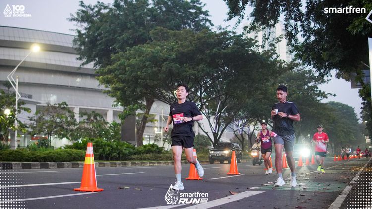 Race photo from Smartfren Run 2025 