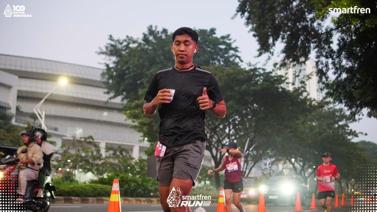 Race photo from Smartfren Run 2025 