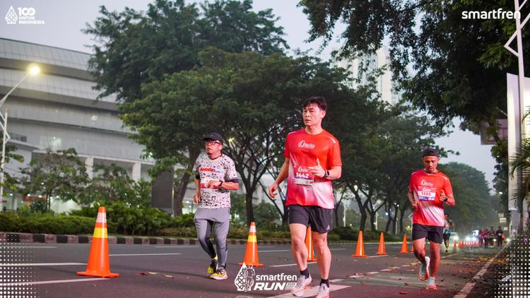 Race photo from Smartfren Run 2025 