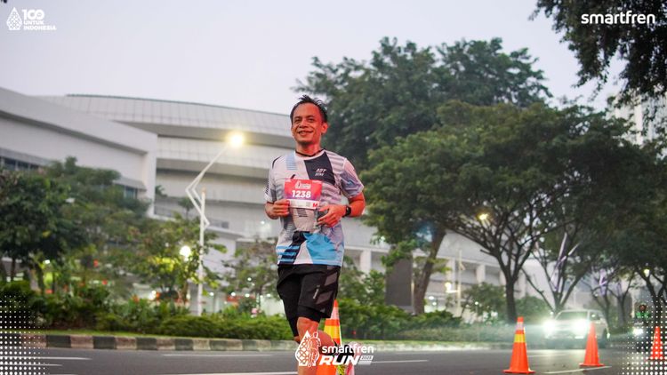 Race photo from Smartfren Run 2025 