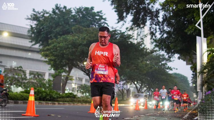 Race photo from Smartfren Run 2025 