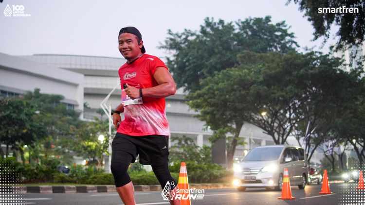 Race photo from Smartfren Run 2025 